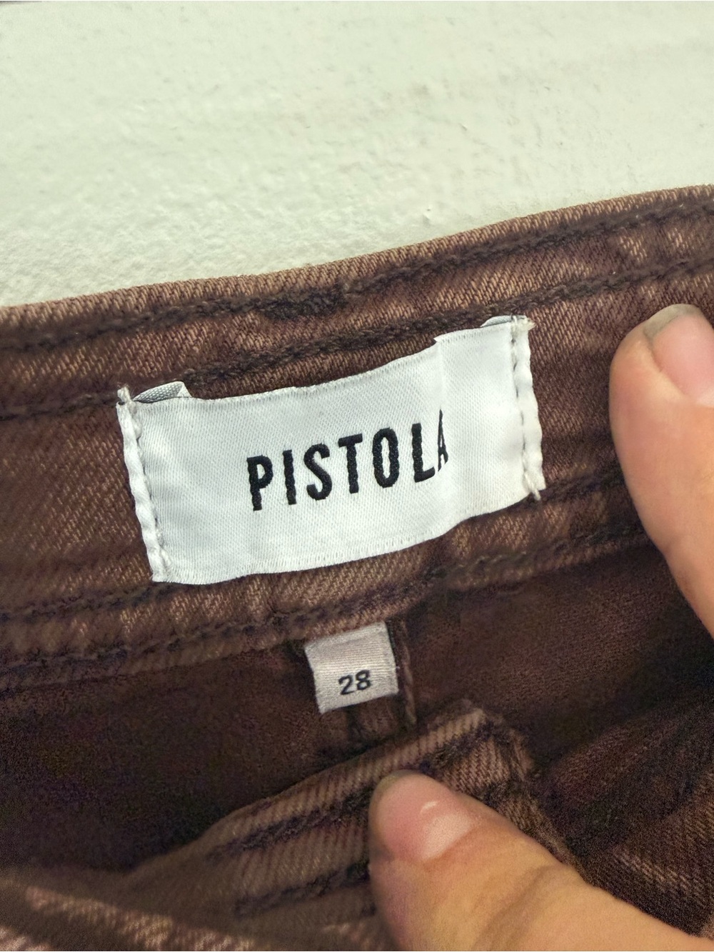 pistola Brown High-Rise Wide-Leg Jeans - Picture 6 of 8